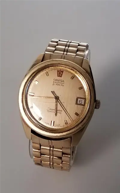 Omega Gold Omega Seamaster f300Hz Electronic Chronometer