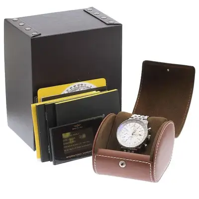 Breitling NAVITIMER WORLD A24322 SS Silver