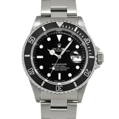 Rolex ROLEX Submariner date 16610 black WATCH 736747