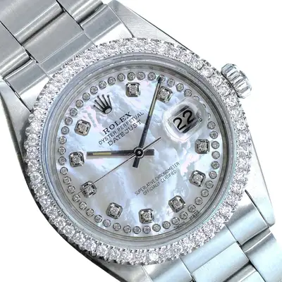 Rolex Datejust Stainless Steel White Diamond