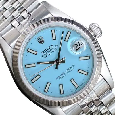 Rolex Datejust Mid-Size Blue 18KW Fluted