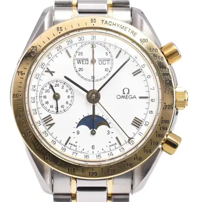 Omega discount with paper OMEGA Speedmaster 3331.20 SS/K18YG Men's Watch P#145648