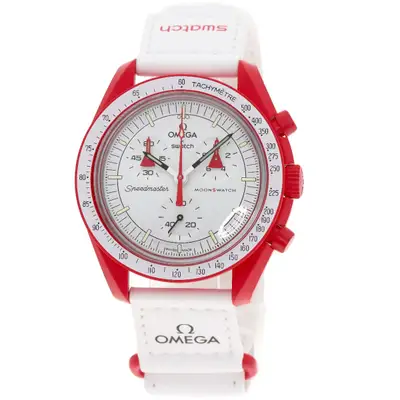 Omega Swatch MISSION TO MARS Speedmaster Omega Collaboration Watches S033R100 Cera...