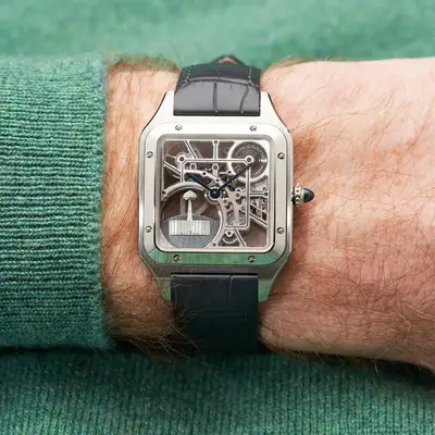 Cartier Santos-Dumont Skeleton Micro-Rotor WHSA0032