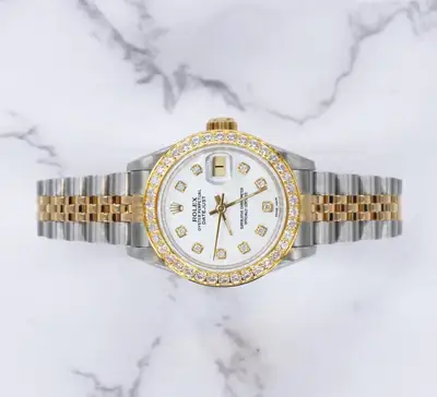 Rolex Steel Gold Rolex Datejust with White