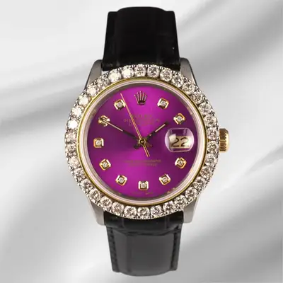 Rolex Datejust 2-Tone 2.25ct Purple