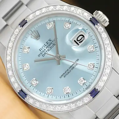 Rolex DATEJUST ICE BLUE 18K WHITE