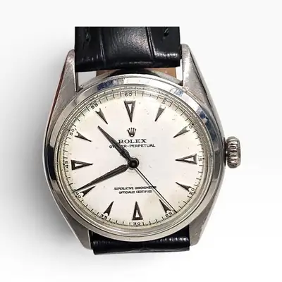 Rolex Oyster Perpetual Steel Leather 6084