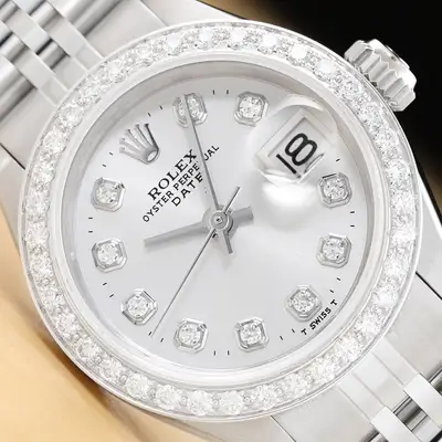 Rolex DIAMOND DATE 6917 18K WHITE
