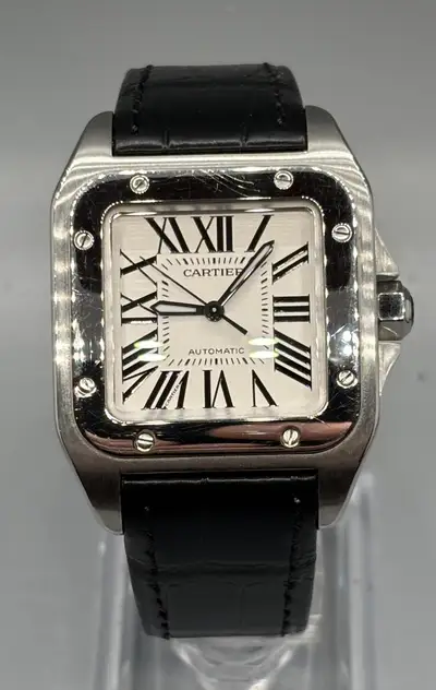 Cartier Santos 100 Medium Case Leather