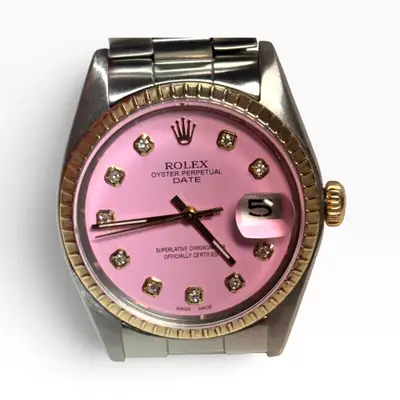 Rolex Date Two Tone Candy Pink