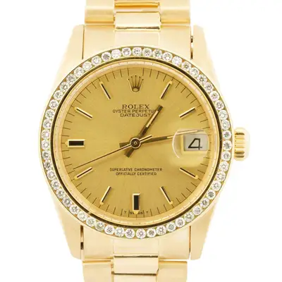 Rolex DateJust President CHAMPAGNE DIAMOND 18K