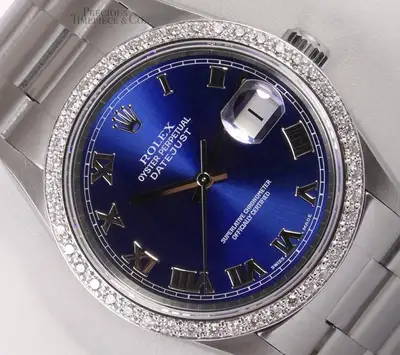 Rolex Datejust Stainless Steel Oyster Blue