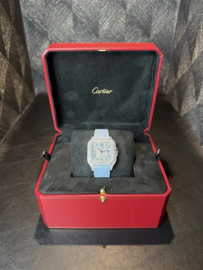 Cartier Santos De Cartier Medium Blue VVS