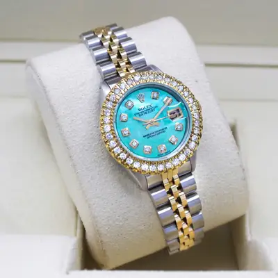 Rolex Datejust Custom 2ct Diamond Bezel