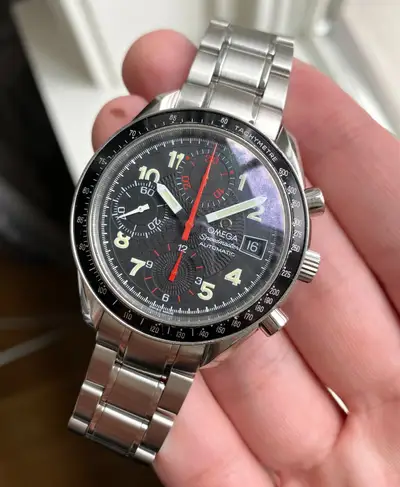 Omega Omega Speedmaster Mark 40 Ref 3513.53.00 Automatic Chronograph Black Dial Watch