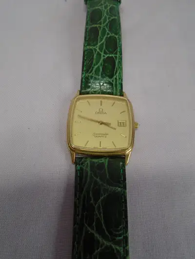 Omega SEAMASTER WITH DATE LEATHER STRAP