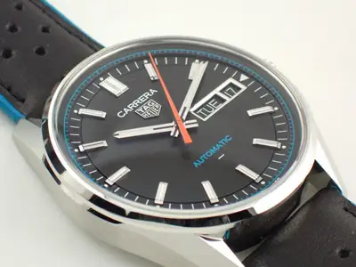 TAG Heuer Carrera Day-Date Black Calf
