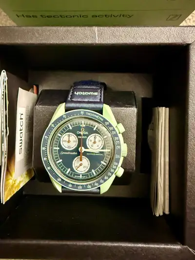 Omega SWATCH Mission on Earth Bioceramic