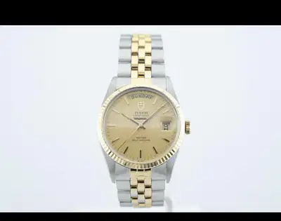 Tudor Oyster Prince Two-Tone Gold Silver