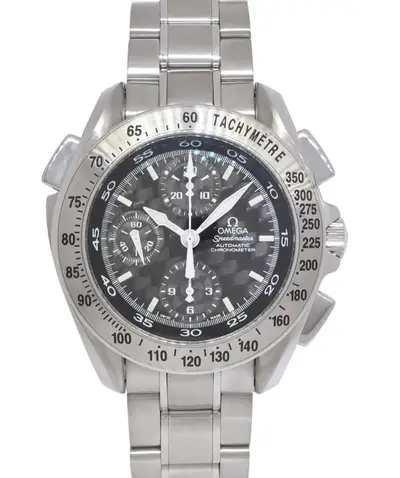 Omega Omega Speedmaster Chronograph Split Second Steel Carbon Fiber 42mm Watch 3540.50