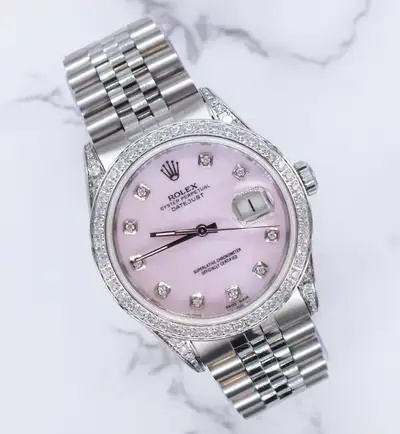 Rolex Datejust with Pink MOP Diamond