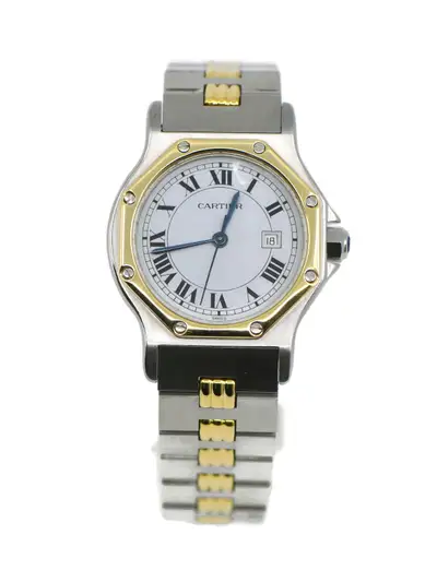 Cartier Santos Octagon 18K/Stainless Steel