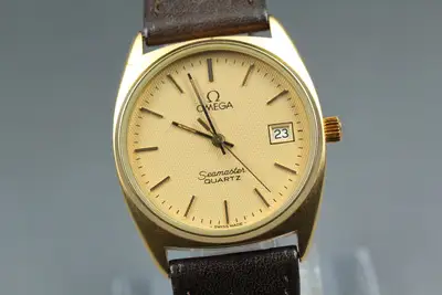 Omega 【Exc+5】 OMEGA Seamaster Champagne Push Crown