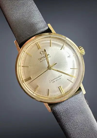 Omega Seamaster DeVille Solid 14K Gold