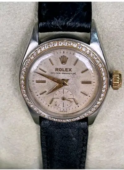 Rolex OP 6505 Running, Diamond Bezel