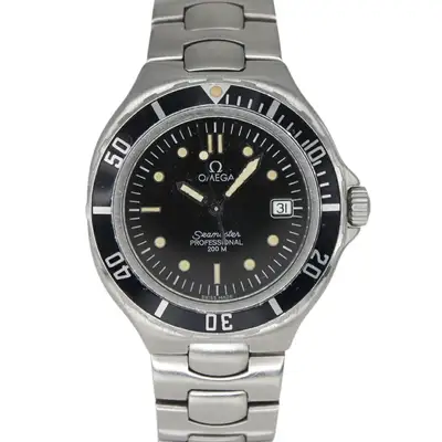 Omega Seamaster Black Stainless Steel