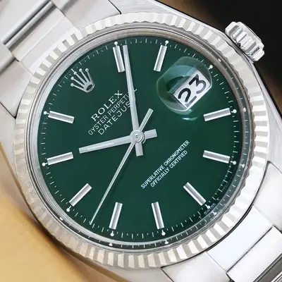 Rolex DATEJUST 1601 GREEN 18K GOLD