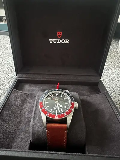 Tudor Black Bay GMT “Pepsi” Leather