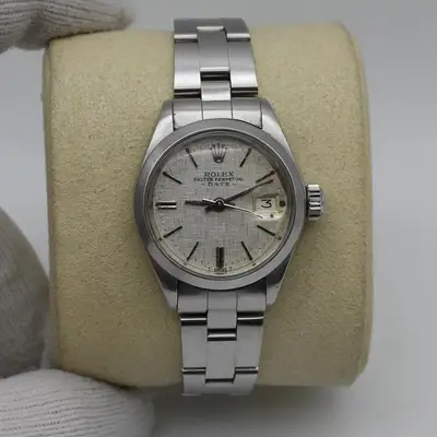 Rolex Oyster Perpetual Date Steel Silver