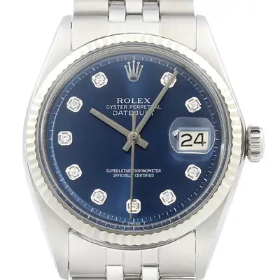 Rolex Datejust Blue 18K White Gold