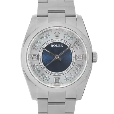 Rolex Oyster Perpetual 116000 Silver Blue