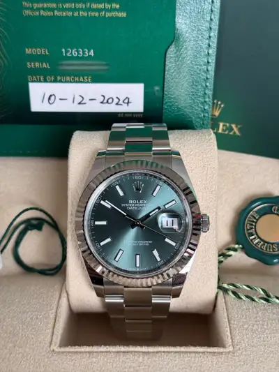 Rolex Datejust Oyster Strap Fluted Bezel