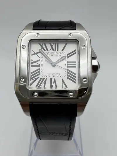 Cartier Santos 100 XL Silver Black