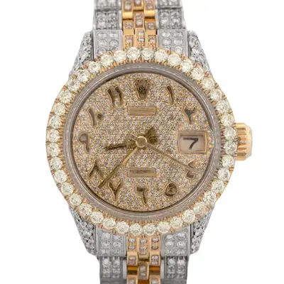 Rolex DateJust PAVE DIAMOND 18K Gold