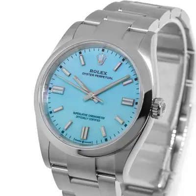 Rolex Oyster Perpetual Steel Tiffany Blue