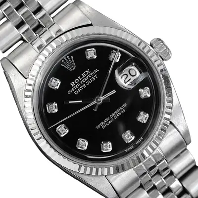 Rolex Datejust White Gold Steel Black