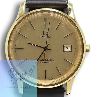 Omega Dead Stock Omega Seamaster QZ Champagne