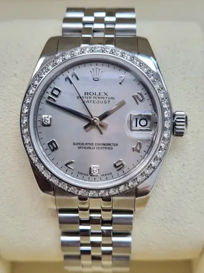 Rolex Datejust Silver mother of pearl