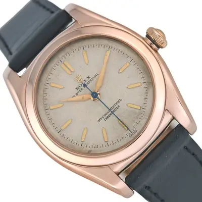 Rolex Oyster Perpetual Bubbleback 14ct Pink