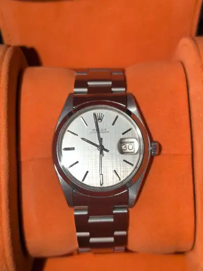 Rolex Oysterdate Stainless Steel Date Indicator