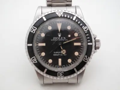 Rolex Submariner 5513 100% COMPLETE untouched
