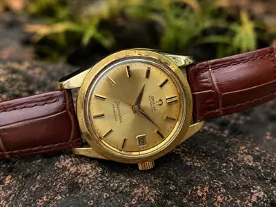 Omega Seamaster Calendar Gold Capped Swiss
