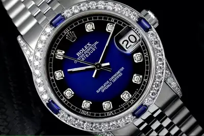 Rolex Datejust Blue Diamond Stainless Steel