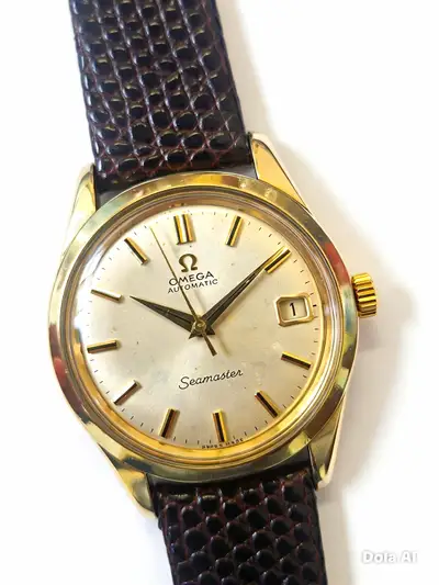 Omega Seamaster gold capped/steel case from
