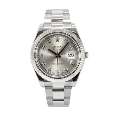 Rolex Datejust Fluted Oyster Silver Steel